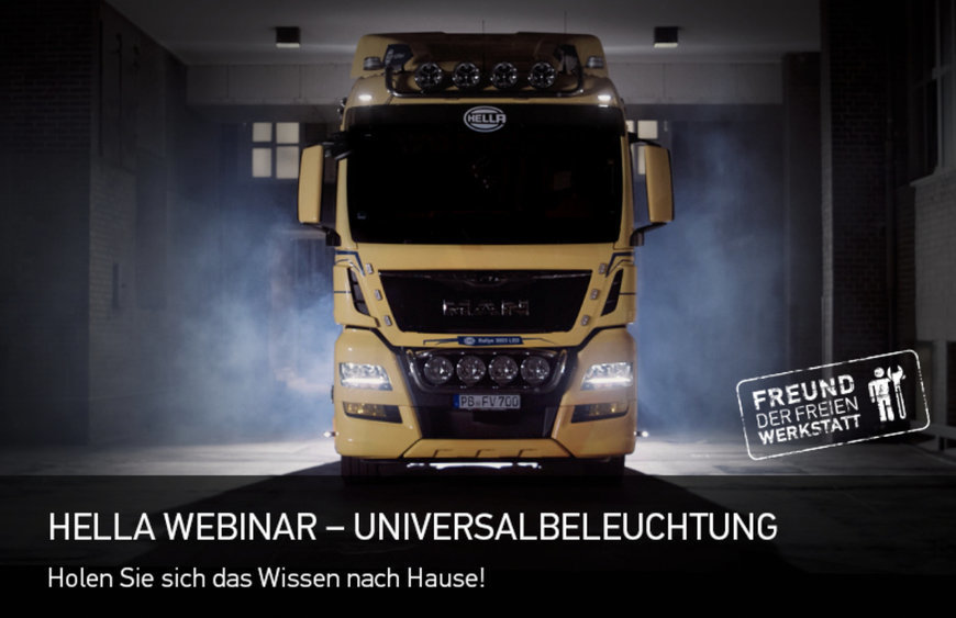 HELLA BIETET WEBINAR ZUM THEMA UNIVERSALBELEUCHTUNG AN